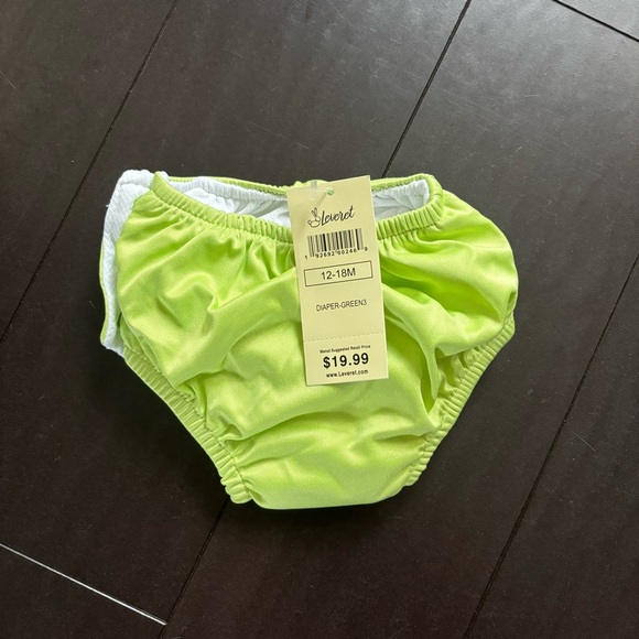 NWT Leveret green unisex swim diaper 12-18M - Picture 2 of 2